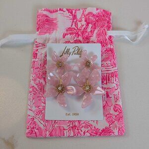 Lilly Pulitzer Plumes In Bloom Convertible Earrings